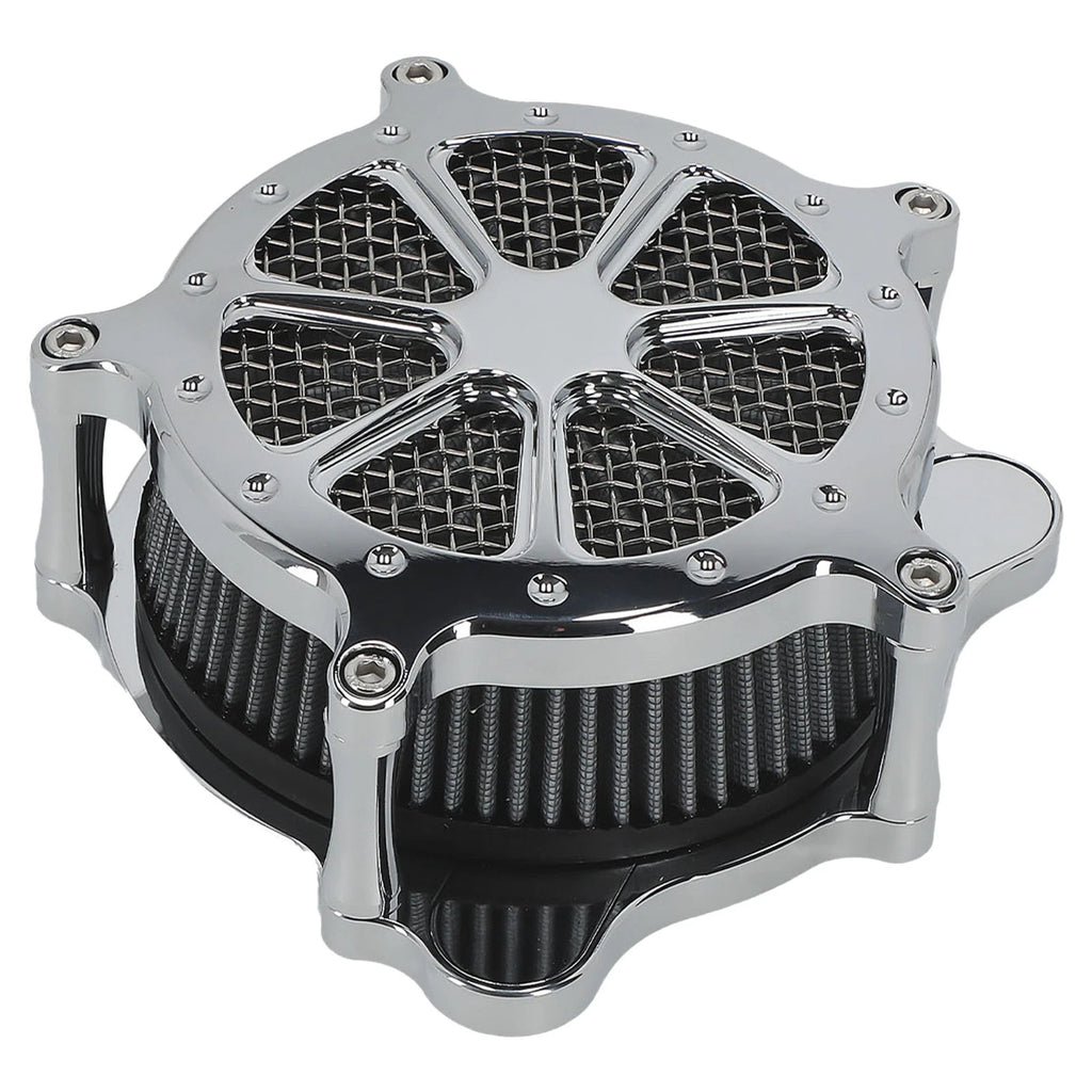 Chrome Air Cleaner Filter Intake Kit for Harley Touring Dyna (2000-2017)