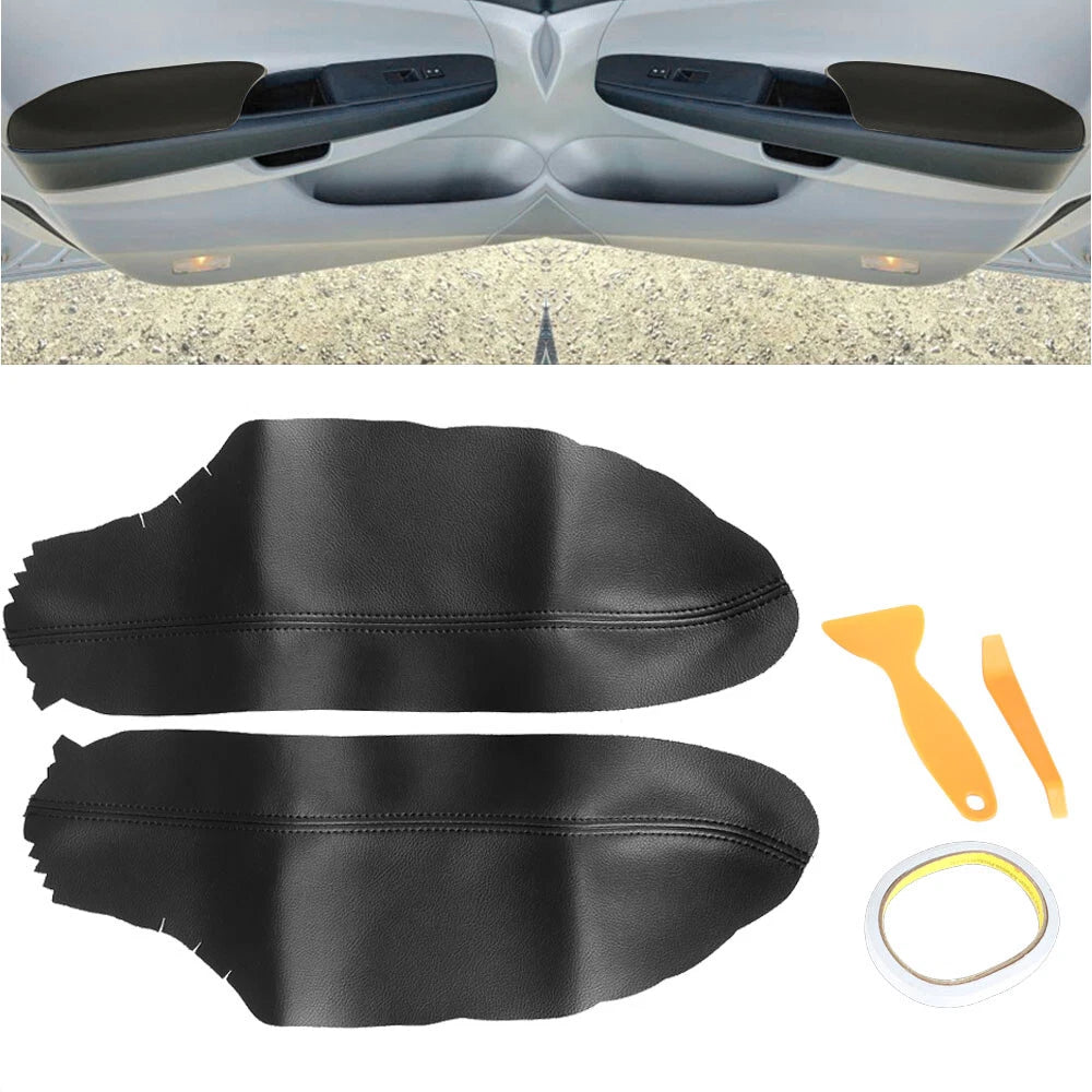 2Pcs Leather Front Door Armrest Covers for Honda Accord (2008-2012)