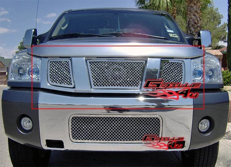 Stainless Mesh Grille Insert for Nissan Titan/Armada (2004–2007)