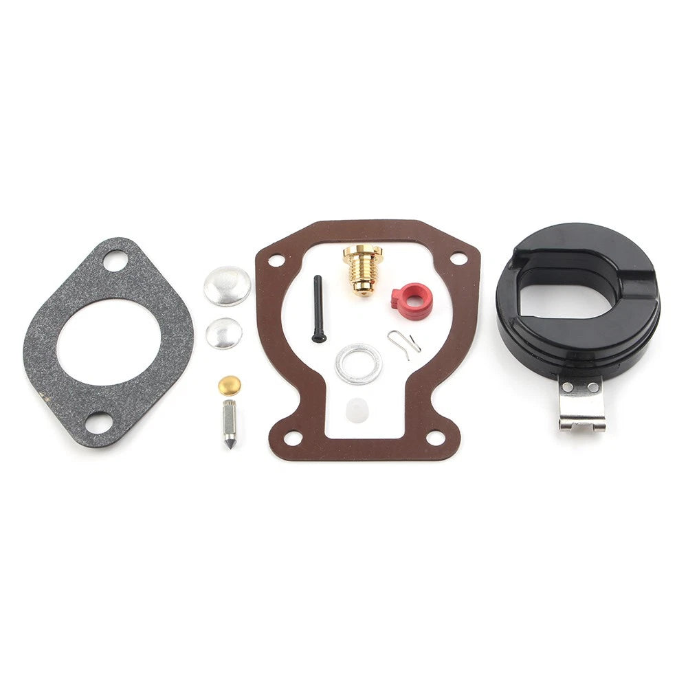 Carburetor Carb Kit w/ Float for Johnson Evinrude 9.9 15 HP (1974–1988) #398452