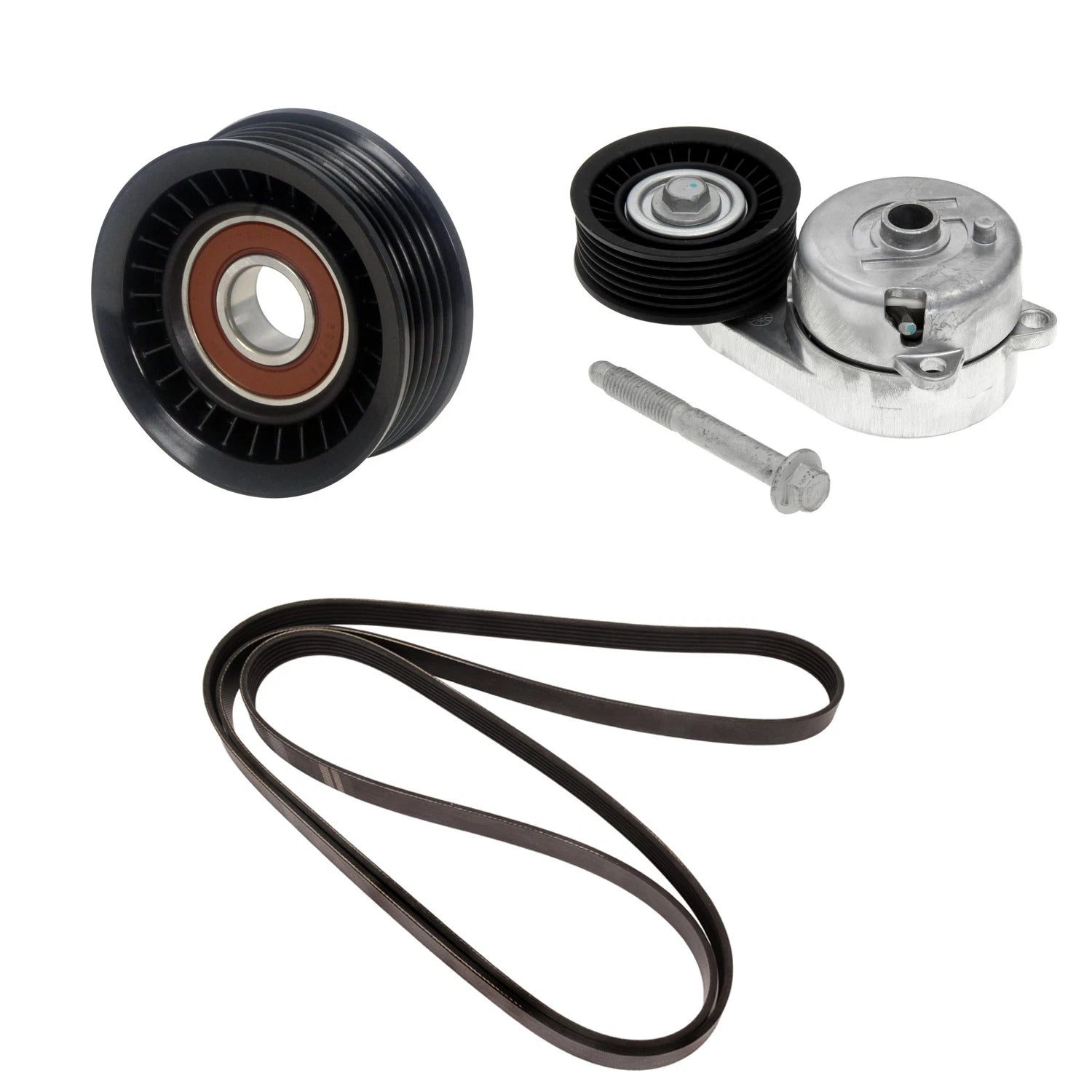 Drive Belt Idler Pulley Tensioner Kit for Chevrolet C&K 2500 3500 (1988–1998)