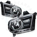 Headlight Assembly Set for Ford Mustang (2010–2014) Black