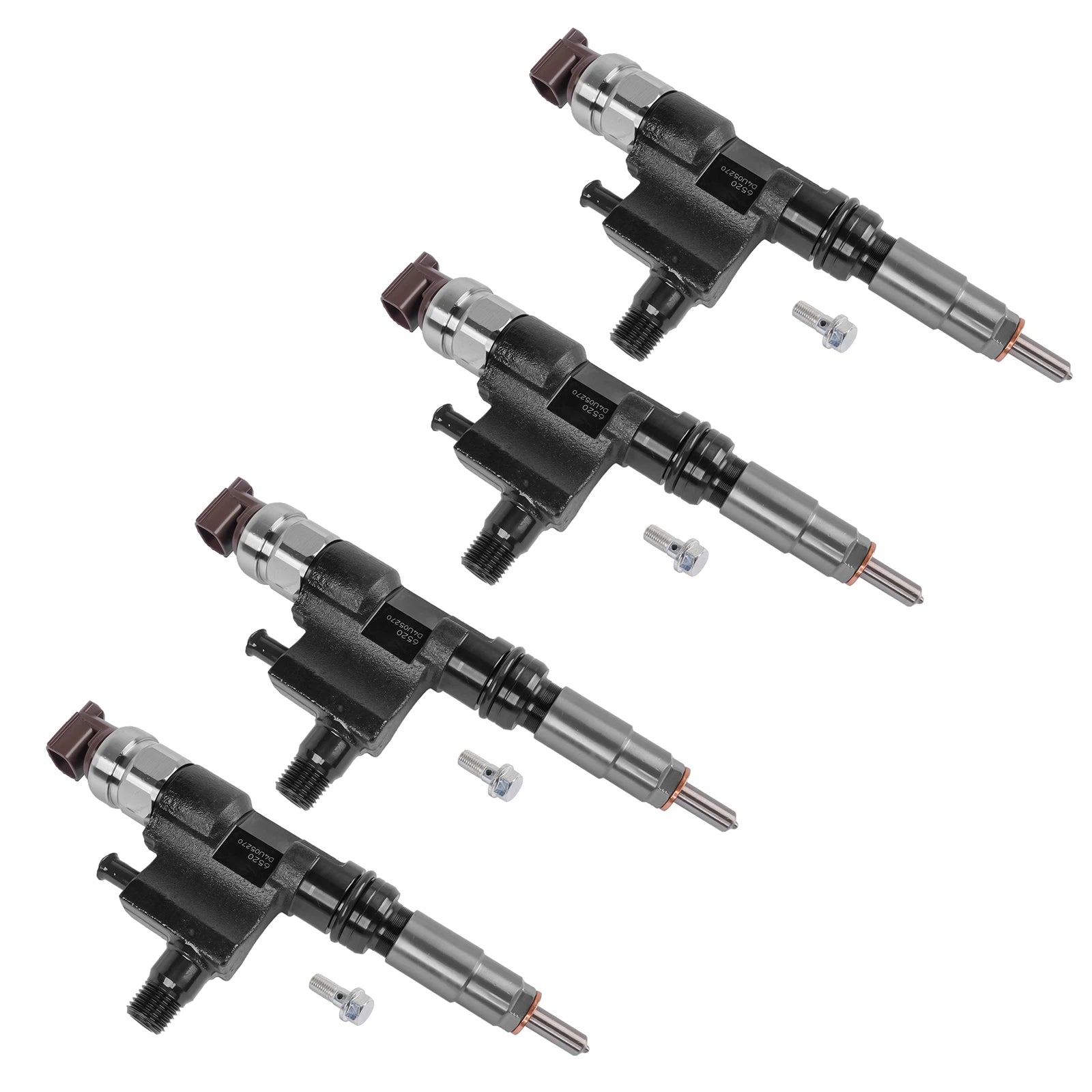 4X Diesel Fuel Injectors for Hino 300 NO4C (2004–2023) 095000-6520 095000-6521 23670-E0090