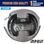 Set of 3 Piston Set W Rings for Thermo King TK380 TK380F TK3.80