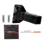 2" Receiver Adapter for Sub-Compact Tractor 3-Point Hitch Steel Black (1)
