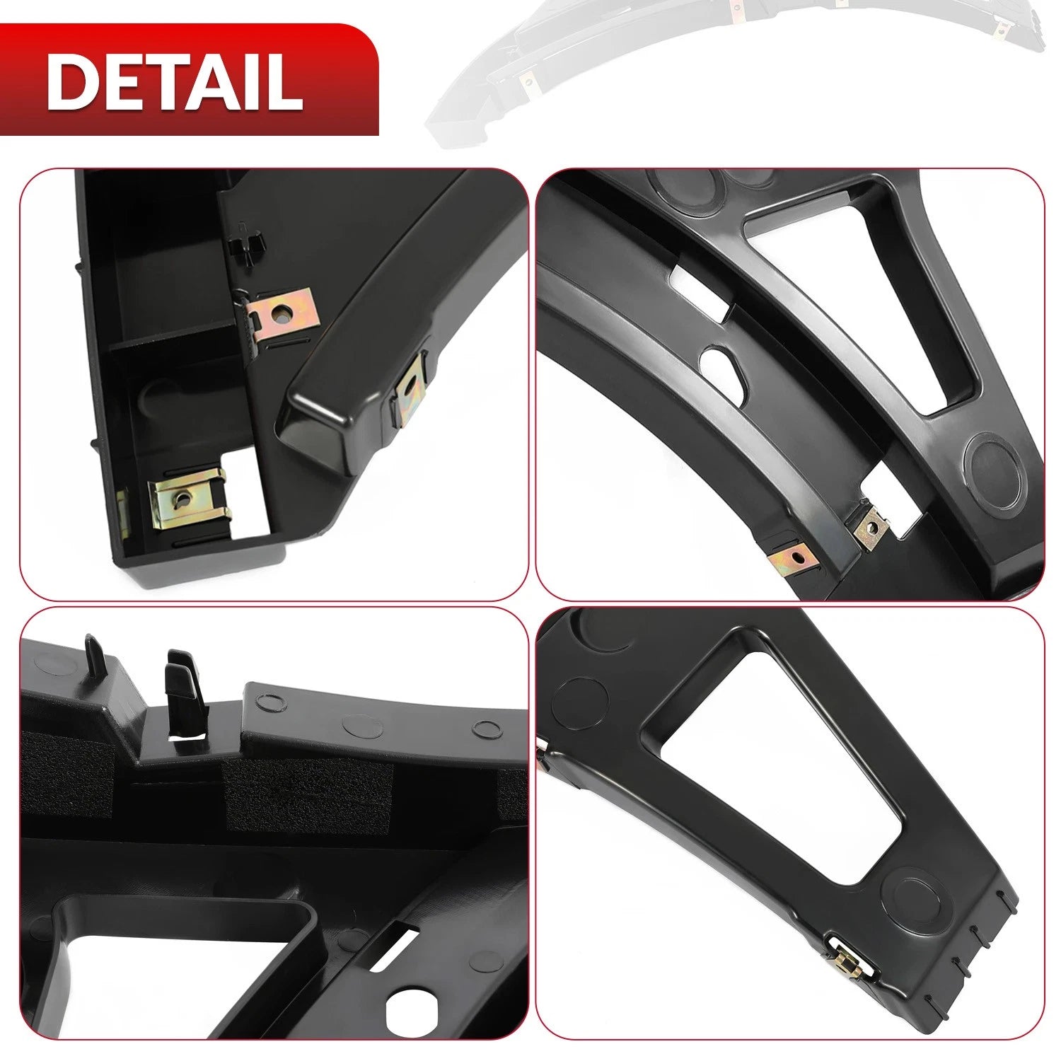 Set of 2 Front Lower Bumper Brackets for Ford Transit 150 250 350 (2015–2019)