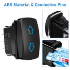 DPDT Momentary Rocker Switch 7 Pin 20A 12V for Universal Applications