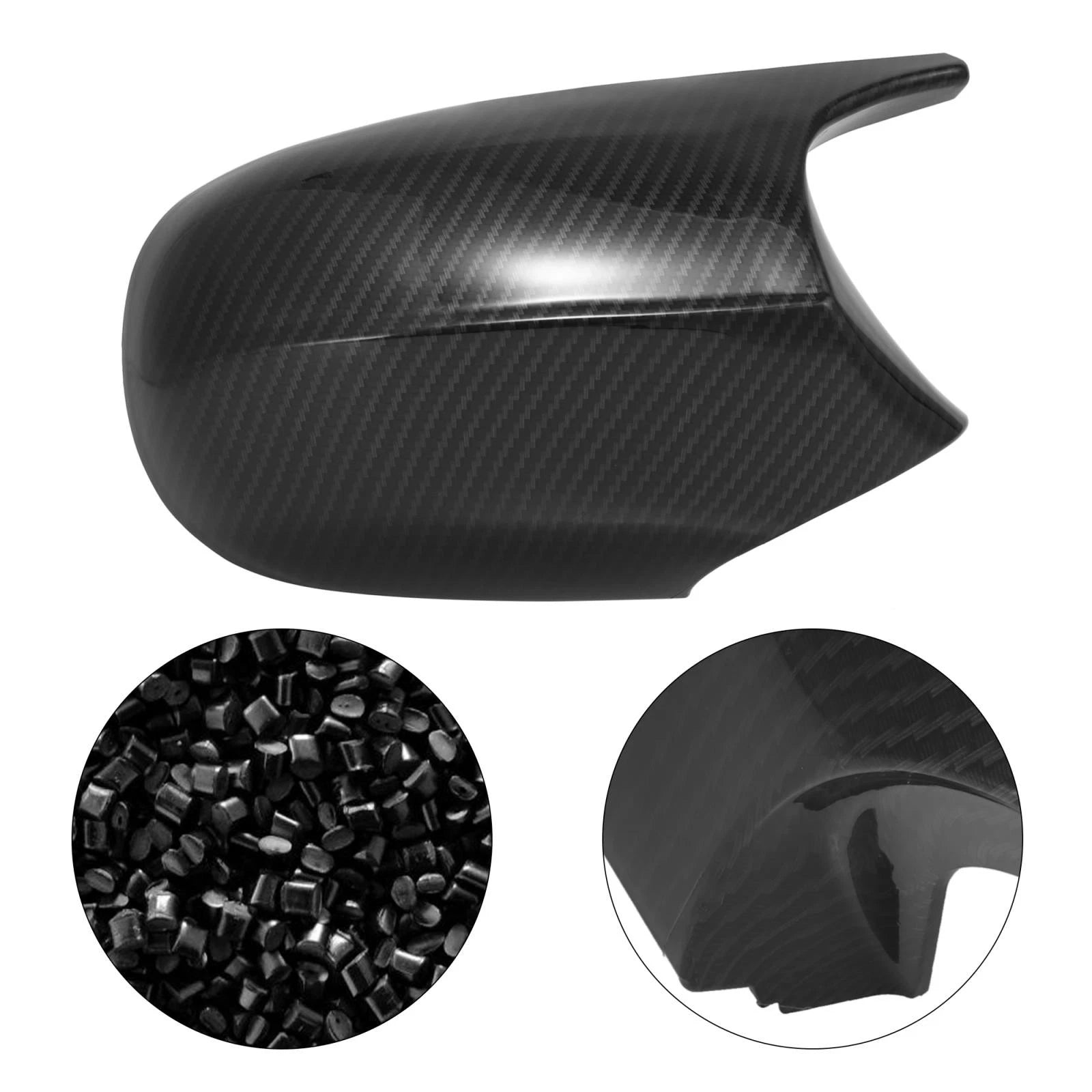 Carbon Fiber Rear View Mirror Cover Cap for BMW E90 E91 E92 LCI (2008–2013)