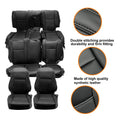 Set of 2 Seat Covers for Toyota Highlander LE/Hybrid (2014–2019) Black