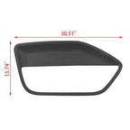 2X Front Door Panel Black Insert Hard Cover Kit for Ford Mustang (2005–2009)