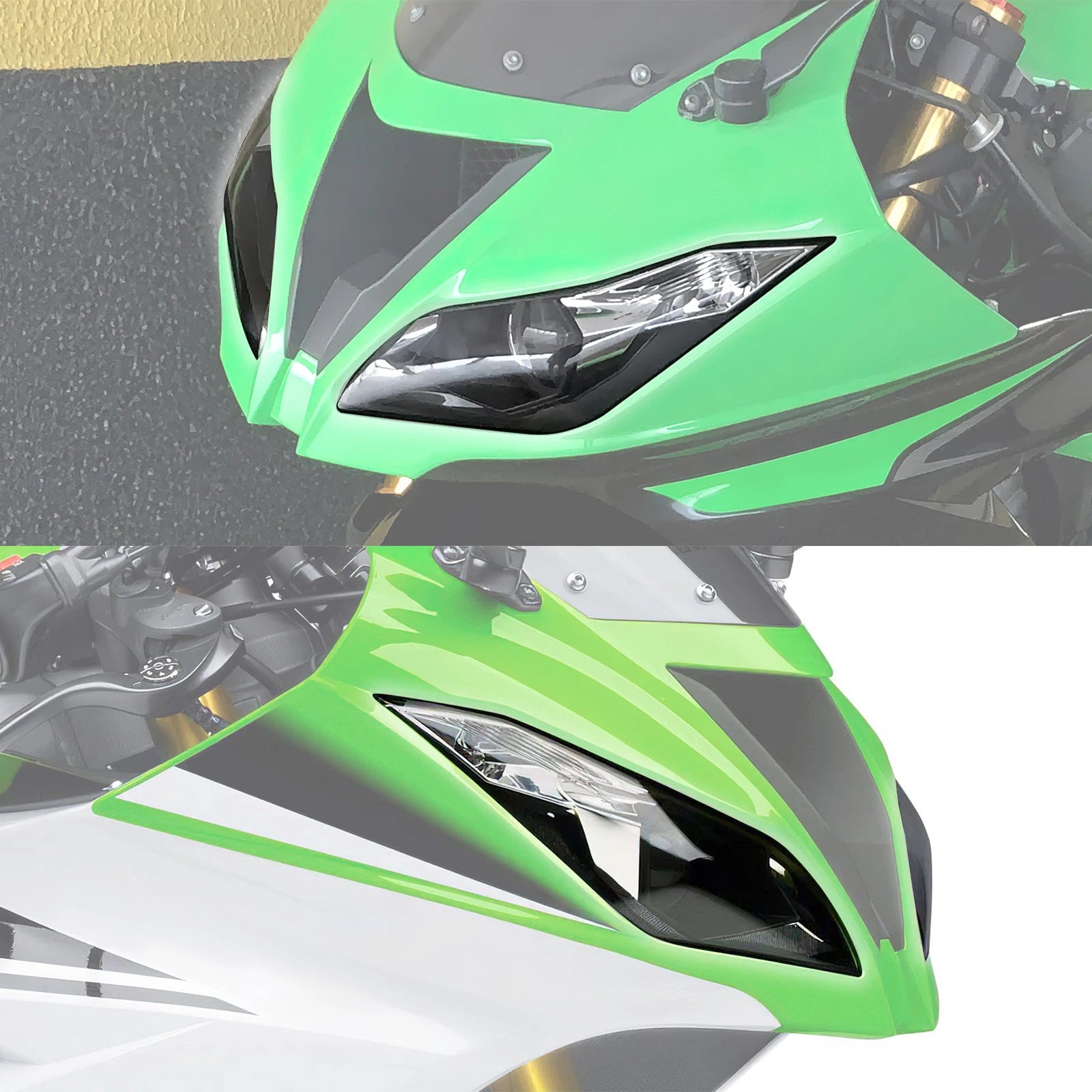 Front Headlight Assembly for Kawasaki Ninja ZX-6R ZX636 (2013–2018)
