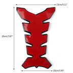 3D Rubber Tank Pad Protector for Honda CBR 600 F4i 954 1000 (2001–2007)