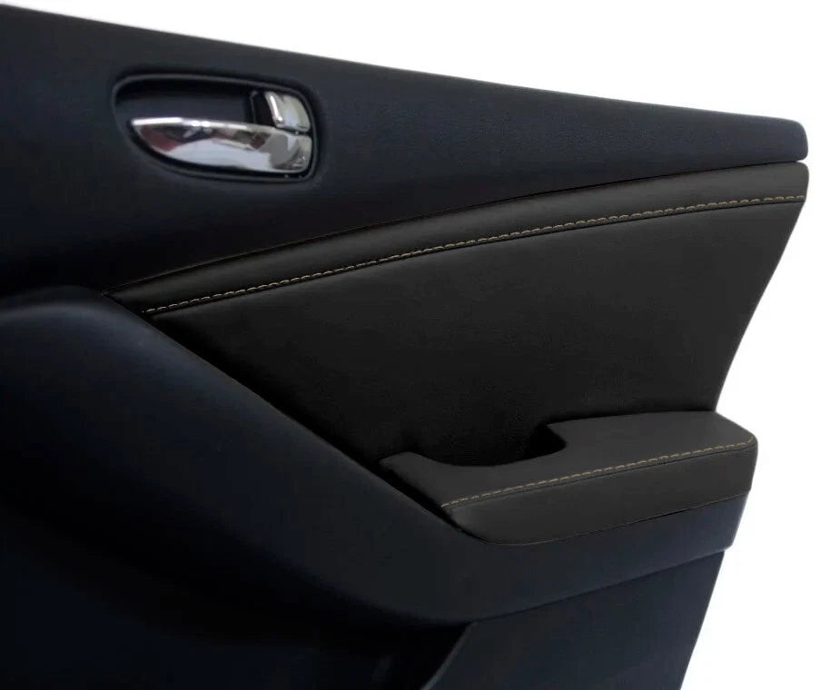 Front Insert Door Panel Leather for Nissan Altima (2007–2012) Beige Stitch