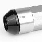20x M12x1.5 53mm Tall Silver Aluminum Lug Nuts for JDM Vehicles