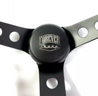 3 Hole Chain Steering Wheel with Horn Button and A01 Adapter for Black (Universal)
