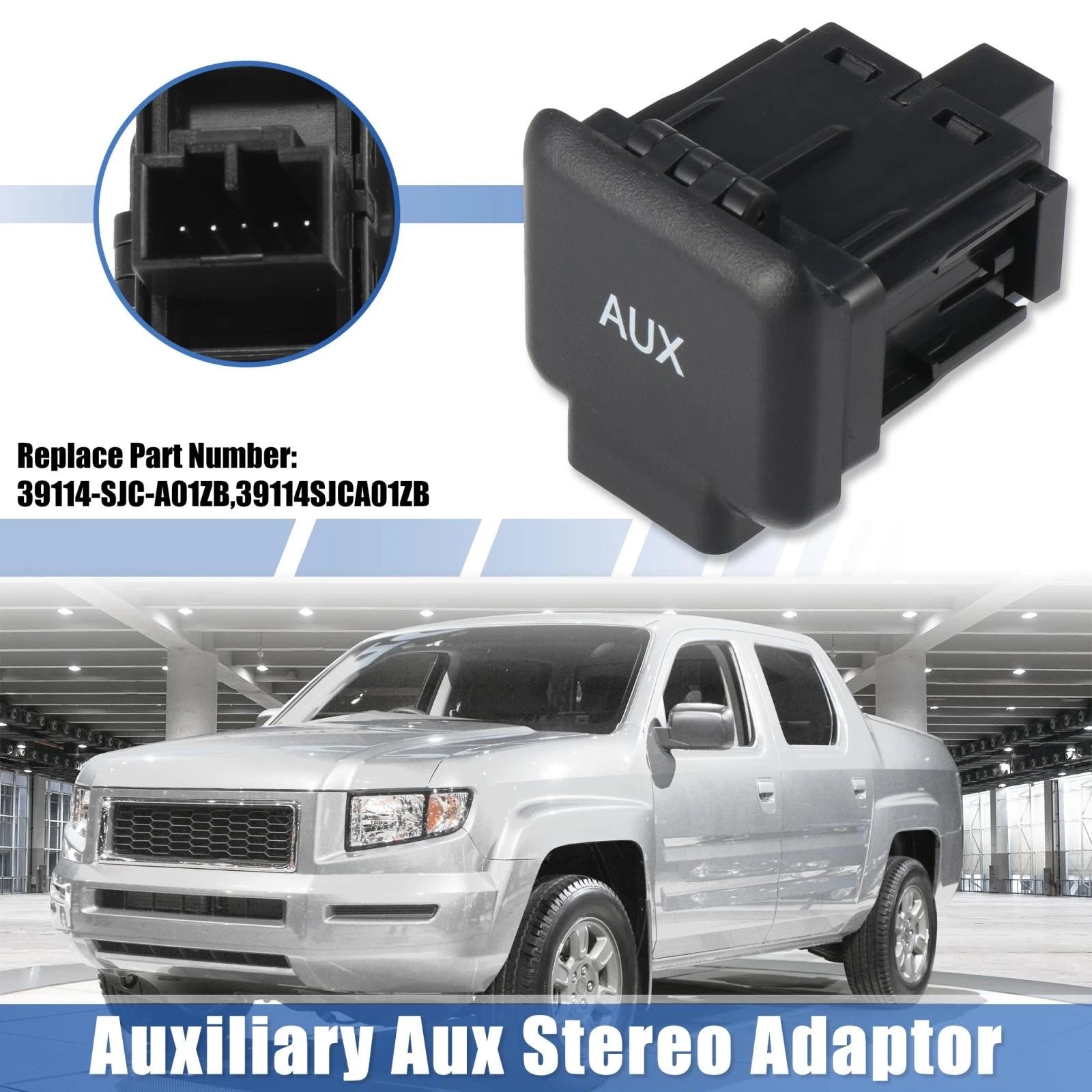 Auxiliary Input Jack Assembly for Honda Ridgeline (2006–2014) 39114-SJC-A01ZB