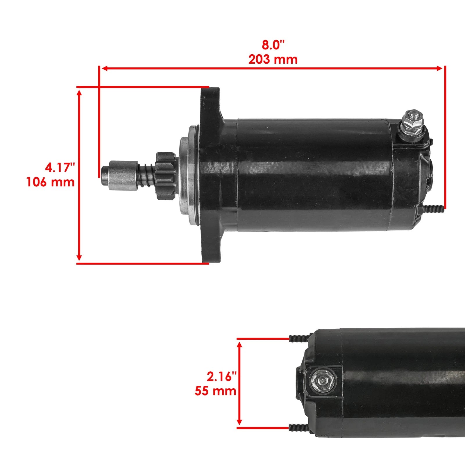 Starter and Relay Solenoid for Seadoo GTS 580 (1992–1994)
