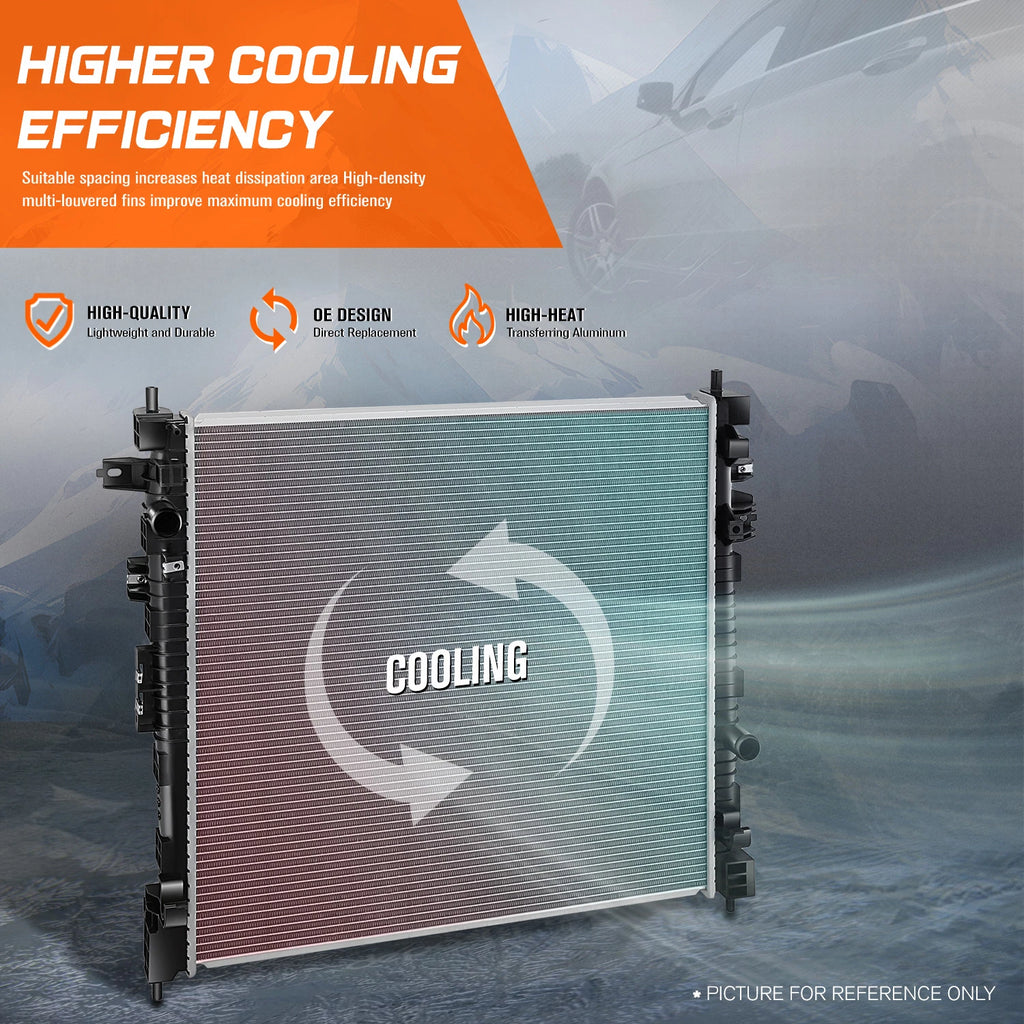 Aluminum Core Cooling Radiator for Chevy Traverse 2.0L (2018–2019) DPI-13759