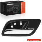 Rear Right Interior Door Handle for Chevy Silverado 1500 (2019–2023) Chrome Black
