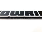Matte Black License Plate Frame Premium with Gray Outline for Universal Fit