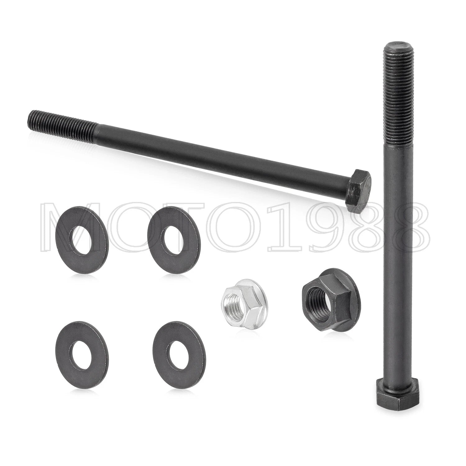 Rear Axle Hub Bearing Bolt Nut + Washer for Yamaha Banshee 350 (1989–2006)