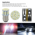 1157 BAY15D 4pcs 50SMD LED Tail Stop Light Bulbs 6000K Pure White for Vehicles