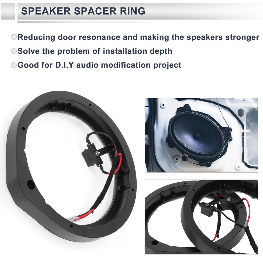 Set of 2 Speaker Spacer Rings for Honda 6.5" Tweeter