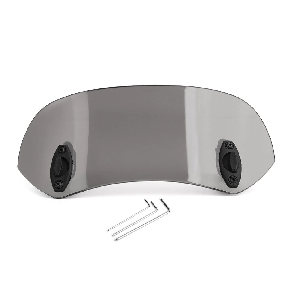 Adjustable Clip On Windshield Extension Spoiler for Motorcycle
