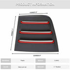 Rear Side Window Blinds Louver Cover for Dodge Charger (2011–2023)