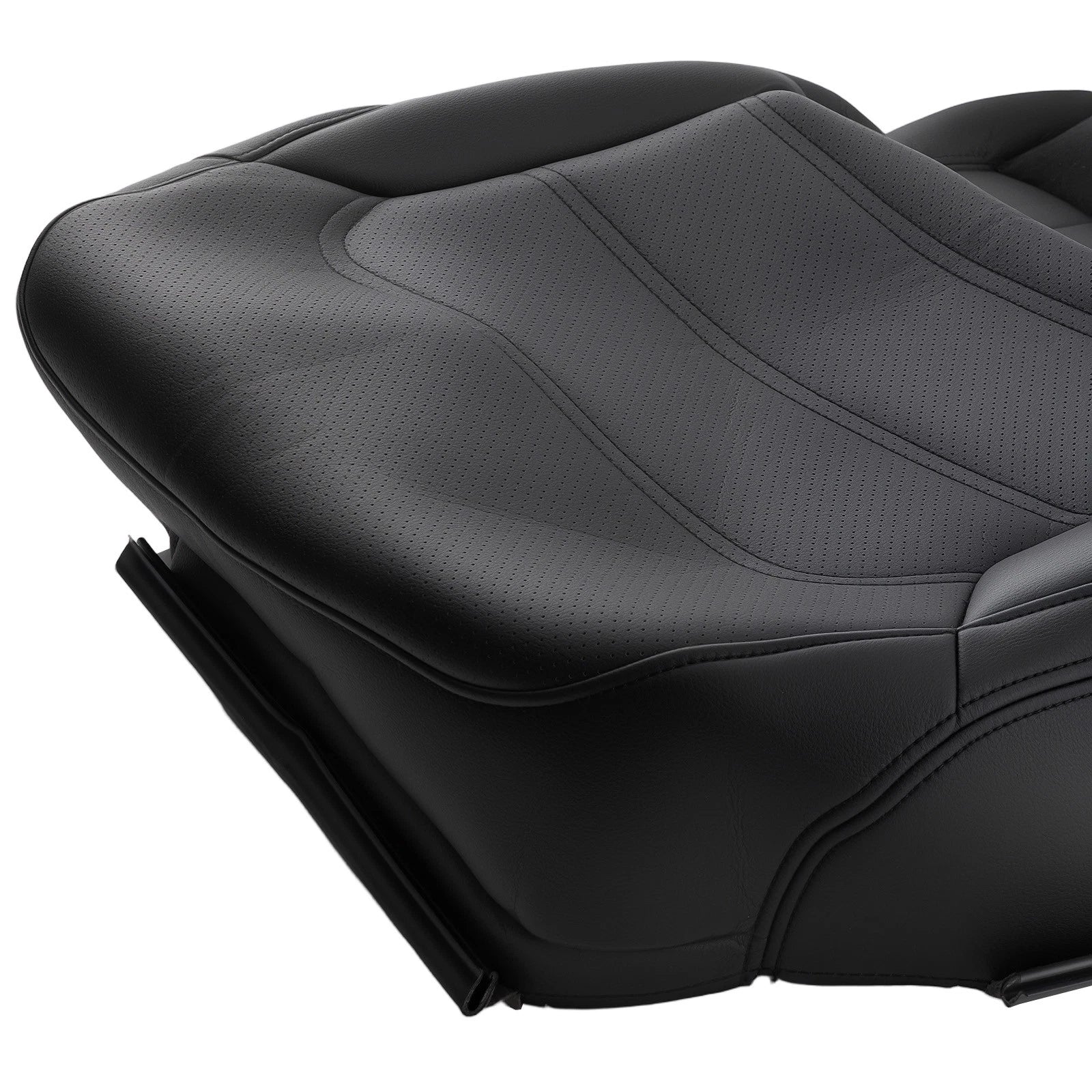 Black Leather Driver Seat Cover for VW Passat Highline (2012–2020)