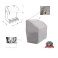 Pontoon Boat Captain Stand Cover 24"Dx27"Wx33"H Grey 600D (Fits Most Models)
