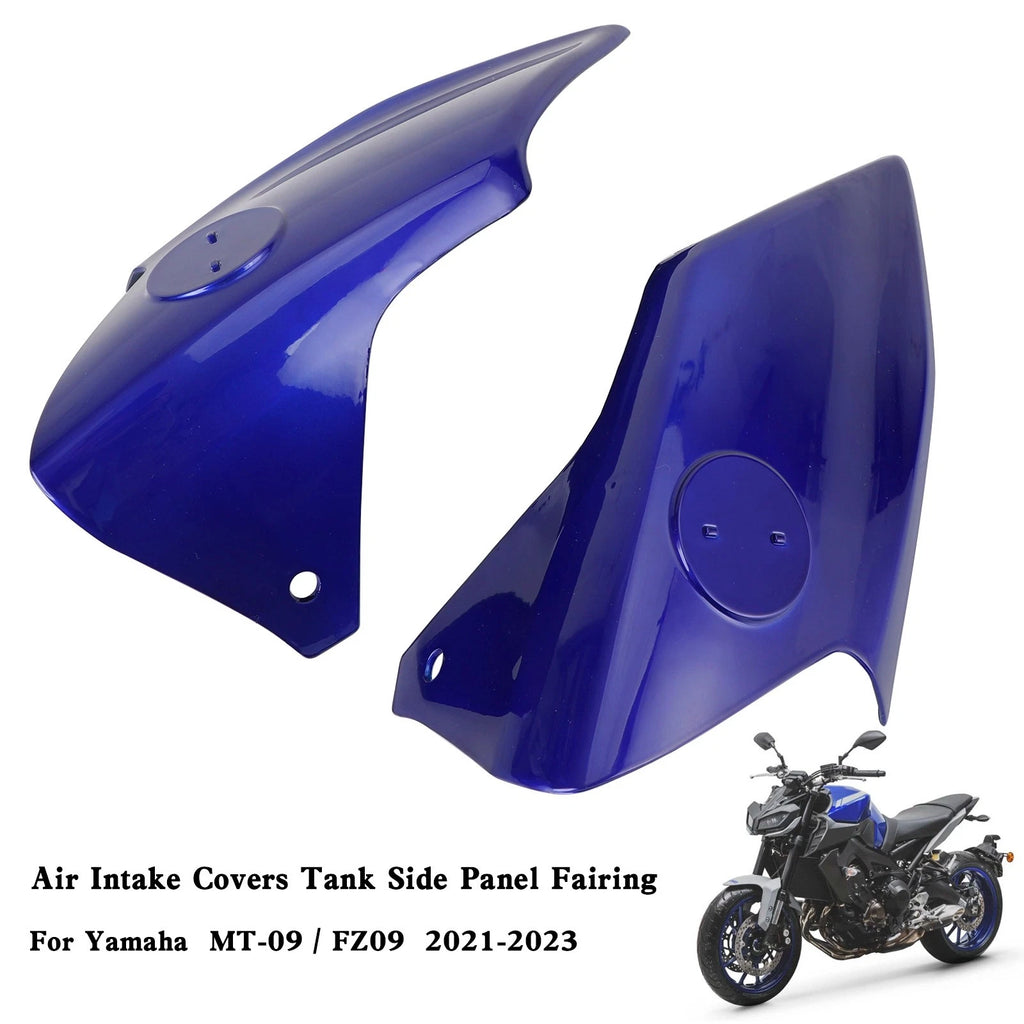 Air Intake Covers Tank Side Panel Fairing for Yamaha MT-09 FZ09 (2021–2023) Blue