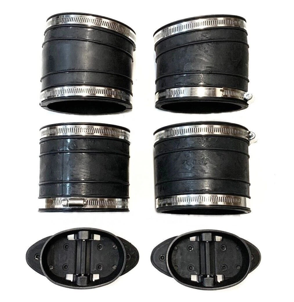 Y Pipe Exhaust Bellow Hose Kit for Mercruiser V6 V8 (32-14358T, 32-44348T)