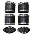 Y Pipe Exhaust Bellow Hose Kit for Mercruiser V6 V8 (32-14358T, 32-44348T)