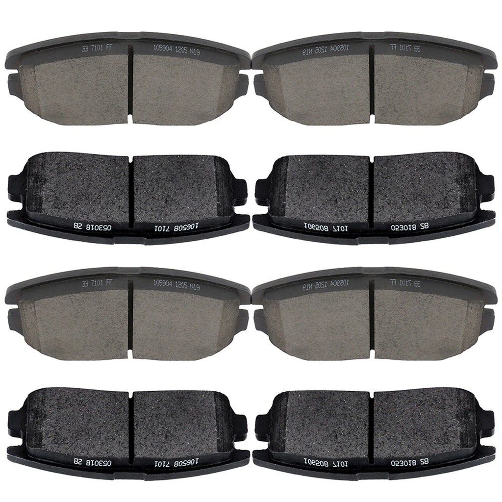 Set of 4 Ceramic Brake Pads for Chevrolet Equinox, GMC Terrain (2010–2016)