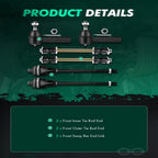 Steering Inner & Outer Tie Rod End Sway Bar Link for Chevrolet Silverado 2500 HD (2001–2007)