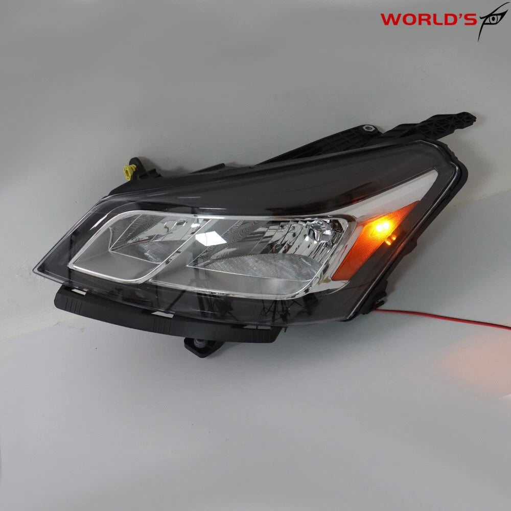 Halogen Headlight for Chevrolet Traverse (2013–2017) Driver Side Black Chrome