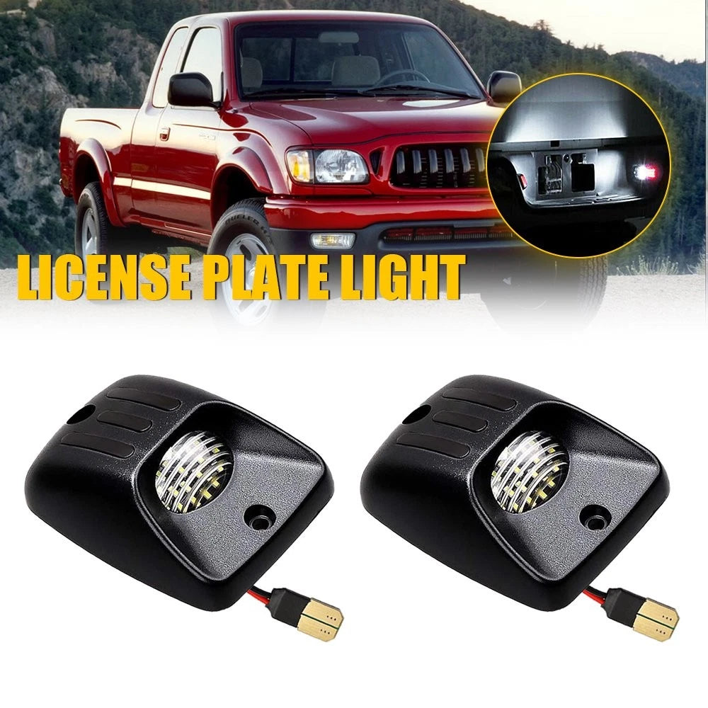 2X LED License Plate Light for Toyota Tacoma (1999–2004) - Bumper Lamp