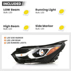 LED Headlight for Chevy Equinox (2018–2020) w/ DRL & LED Module Left Driver