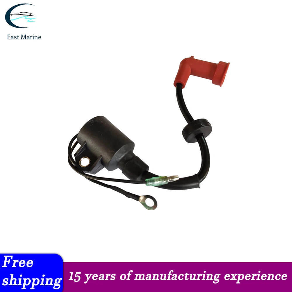 Ignition Coil Assy 63V-85570-00 for Yamaha Outboard 9.9 15 HP (2 Stroke)