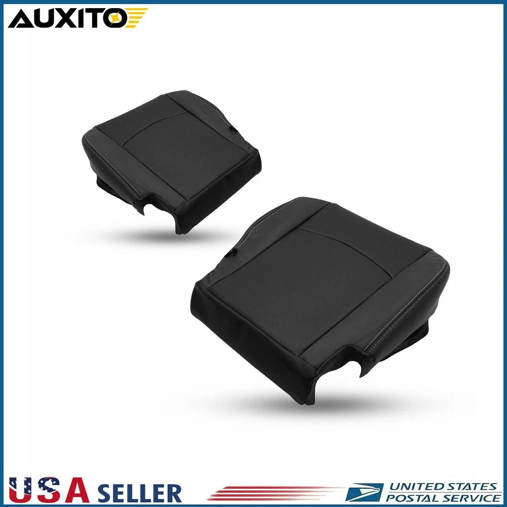 Set of 2 Bottom Seat Covers for Dodge Ram Laramie 2500 3500 4500 5500 (2013–2018)