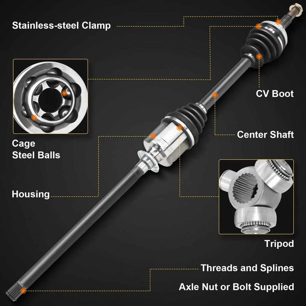 Pair Front CV Axle Assembly for Dodge Dakota (2005-2011)