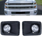 Set of 2 Fog Light Bezel Panels for Silverado 2500HD 3500 (2015–2018) 22978632