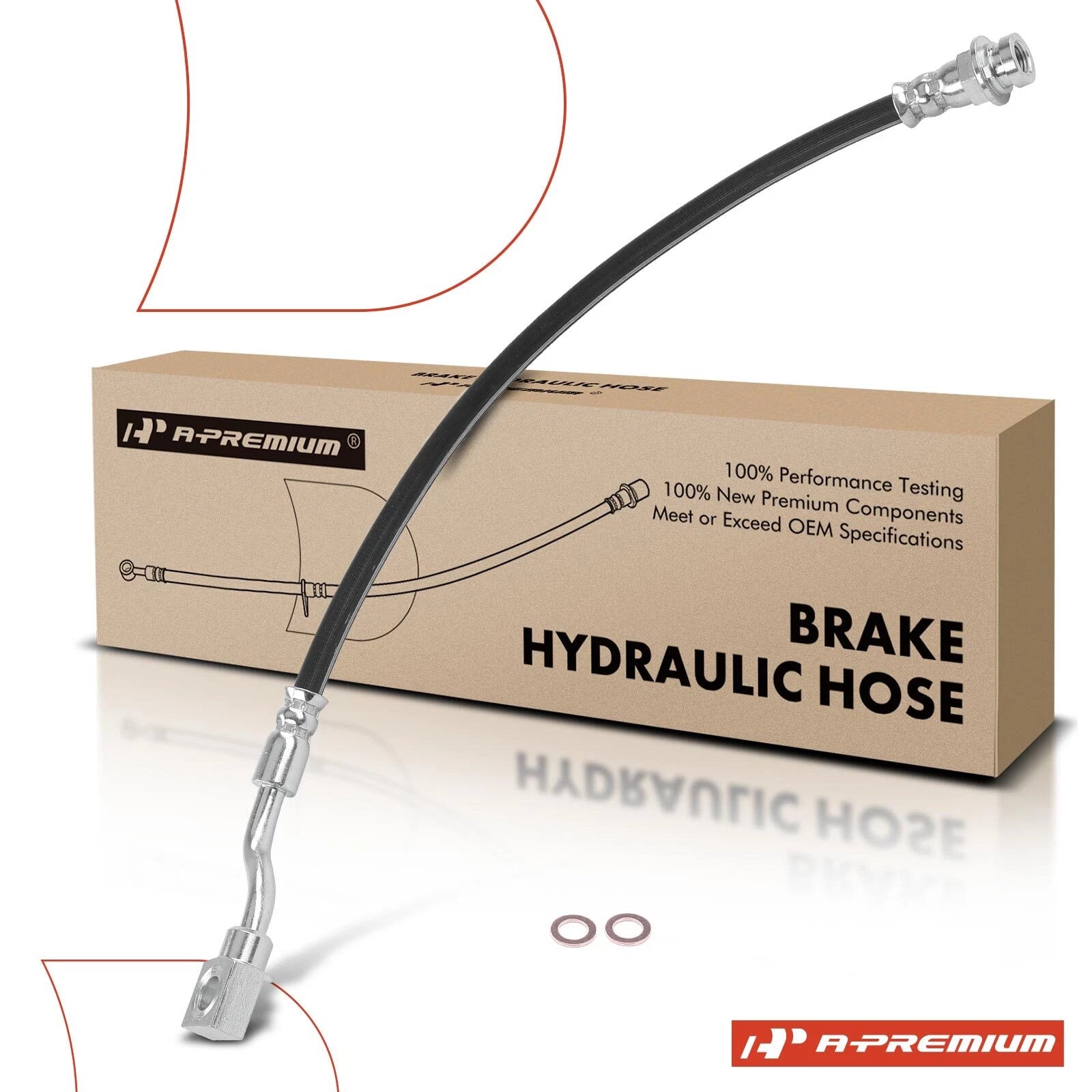 Rear Left Brake Hydraulic Hose for Chevy Silverado 2500 HD (2004–2006)