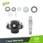 5" Trailer Hub Kit & 8.75" Round #84 Spindle with Bearing Kit