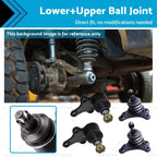 4X Lower & Upper Ball Joints for Toyota HiLux (LN85, LN86, RN85, RN90, YN85)