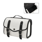 Side Saddlebag Tail Bag for Motorbike (Color Matching, White)