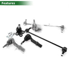 6X Front Suspension Kit Tie Rod Ends Sway Bar Link Ball Joint for GMC Acadia (2007–2016)