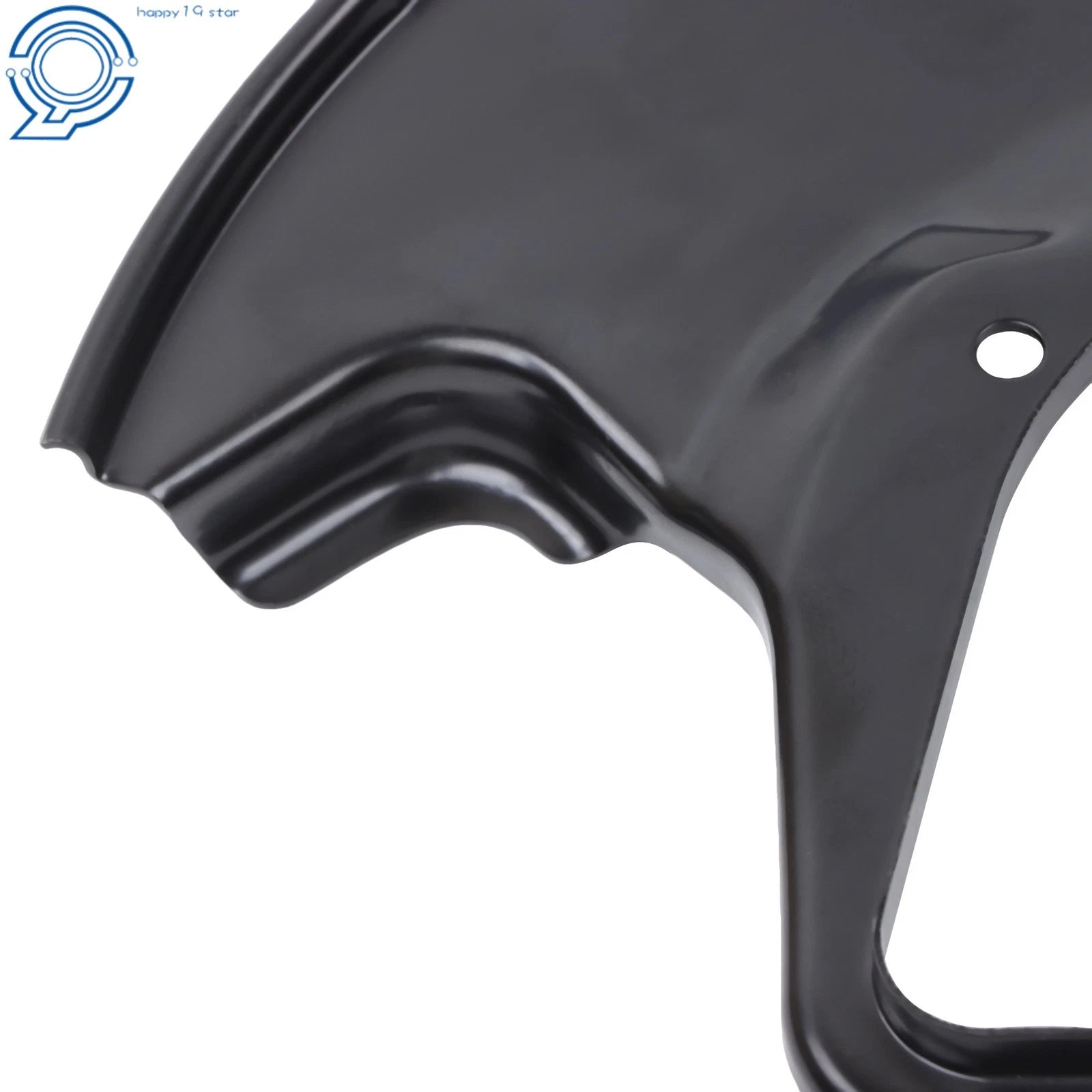 2X Front Left & Right Black Brake Dust Shield for Honda Civic (2006-2011)