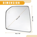 1 Pair Rear View Mirrors Glass for Ford F-150 (2015–2020) No.FL3Z17K707AH/FL3Z17K707D